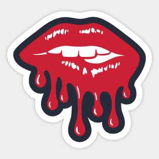 Bleeding Lips Sticker